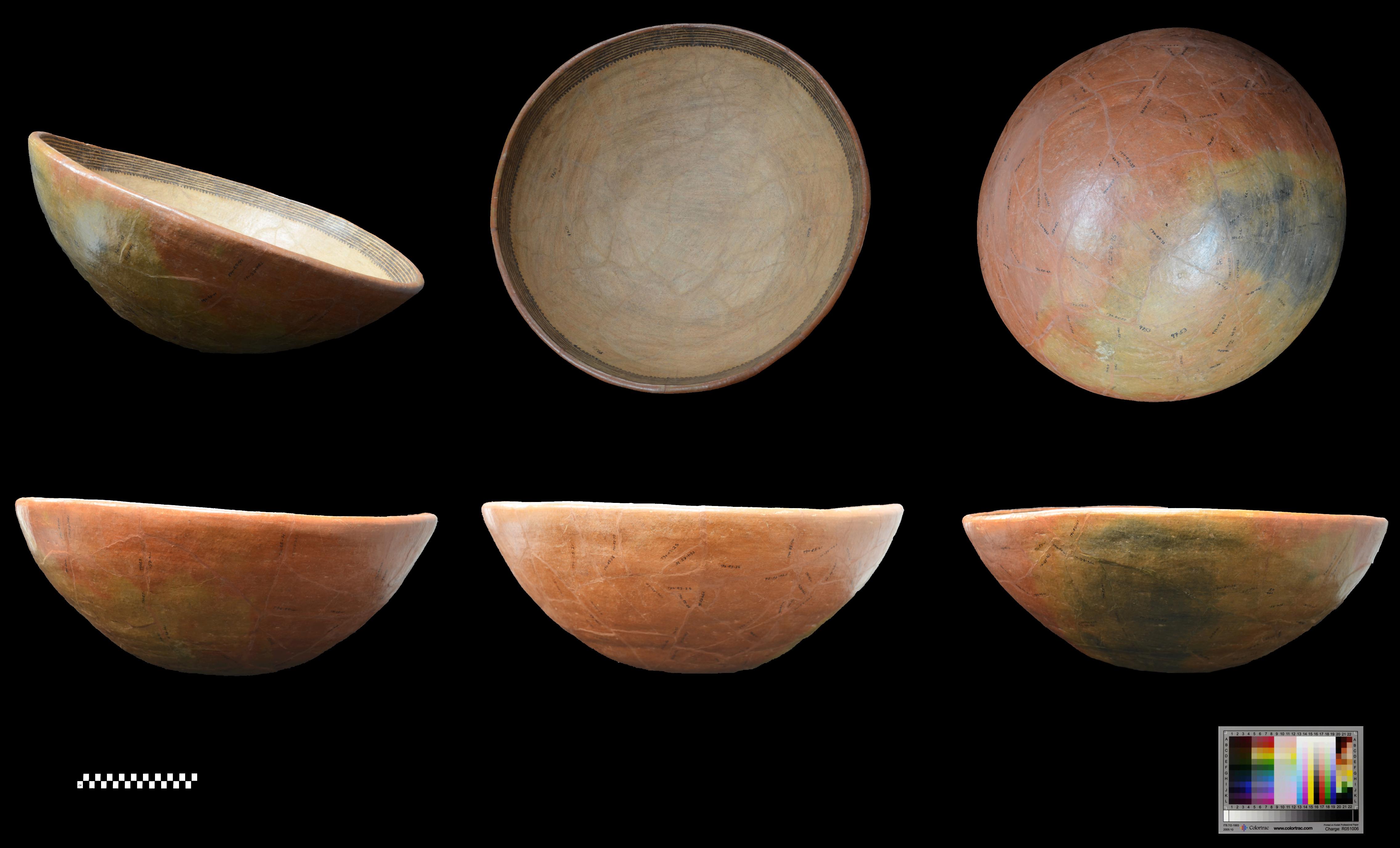 Cerro Juan Diaz. Guábilo Black-on-Cream bowl found associated with Individual 36 in Operation 3, Feature 94