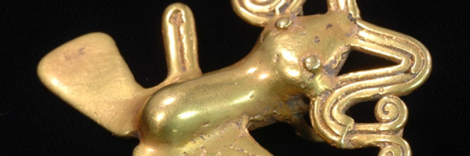 Gold Artifact of a frog